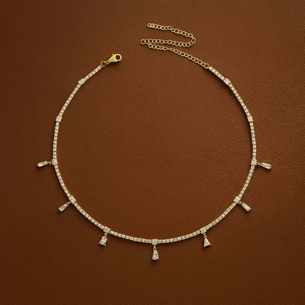ARRAY tennis necklace