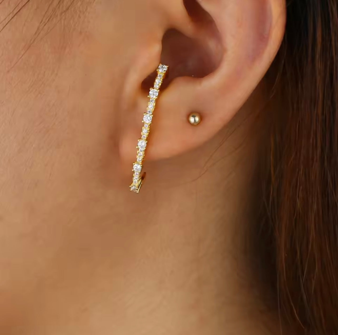 LUXE cuff earrings