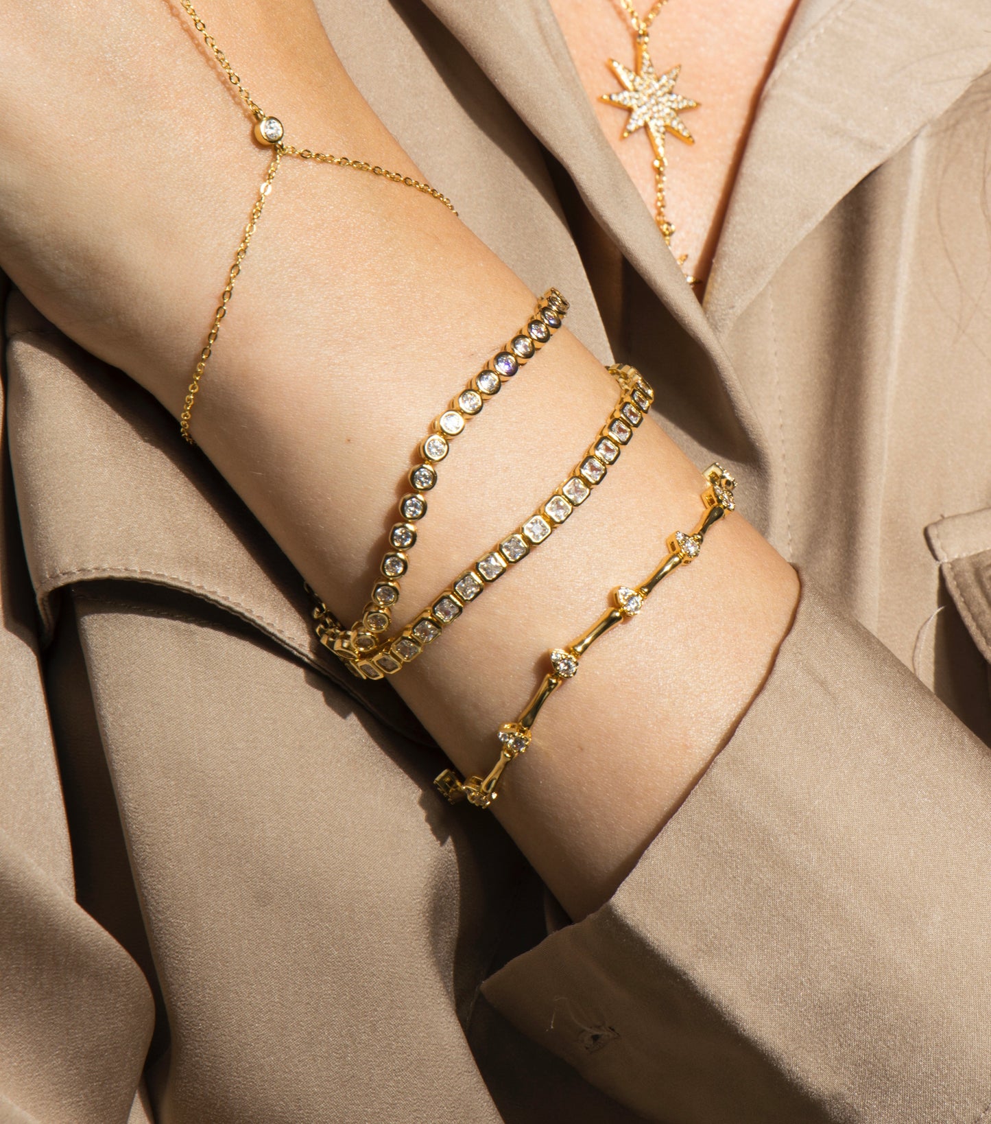 SQUARE tennis bracelet