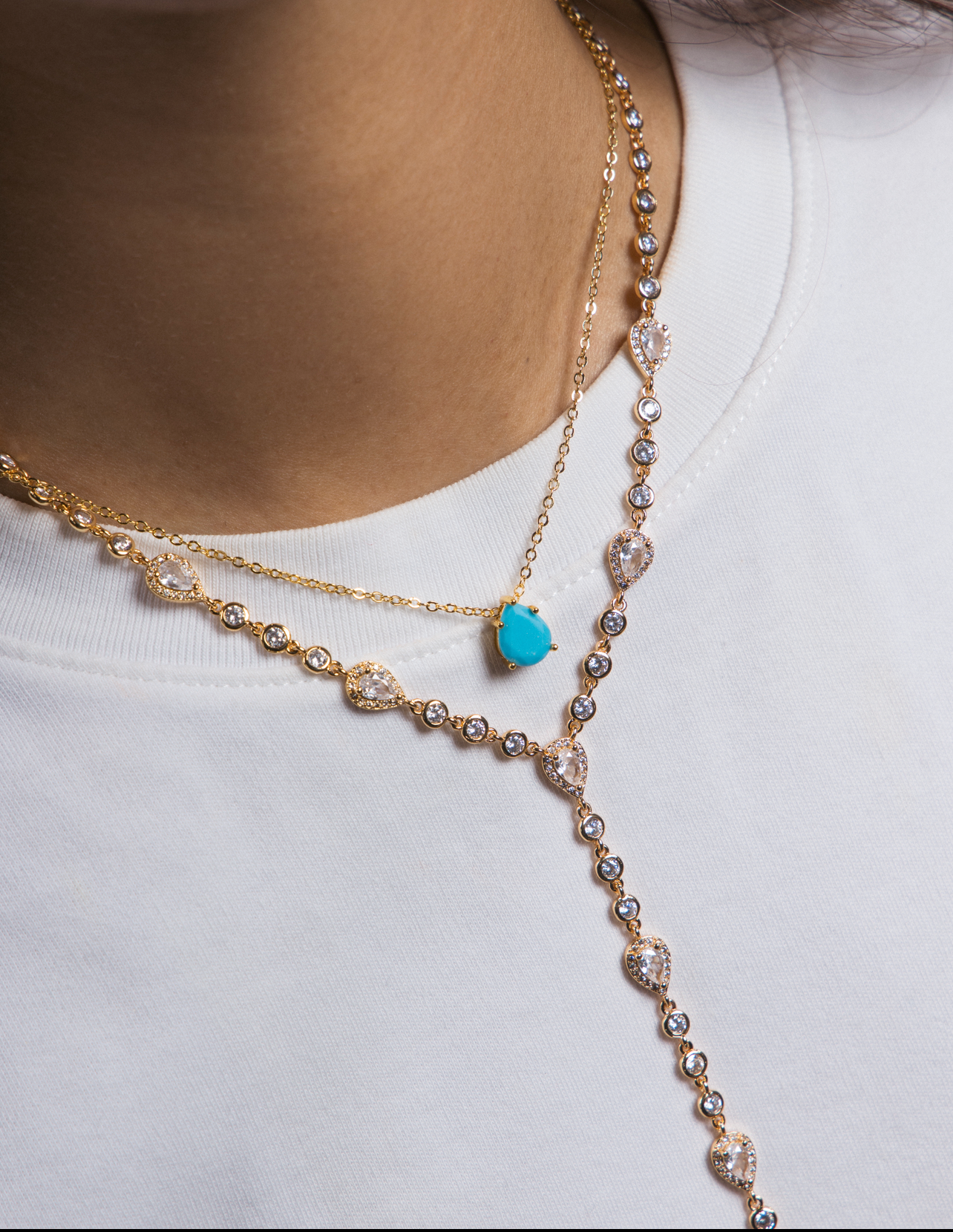 AZUR teardrop necklace