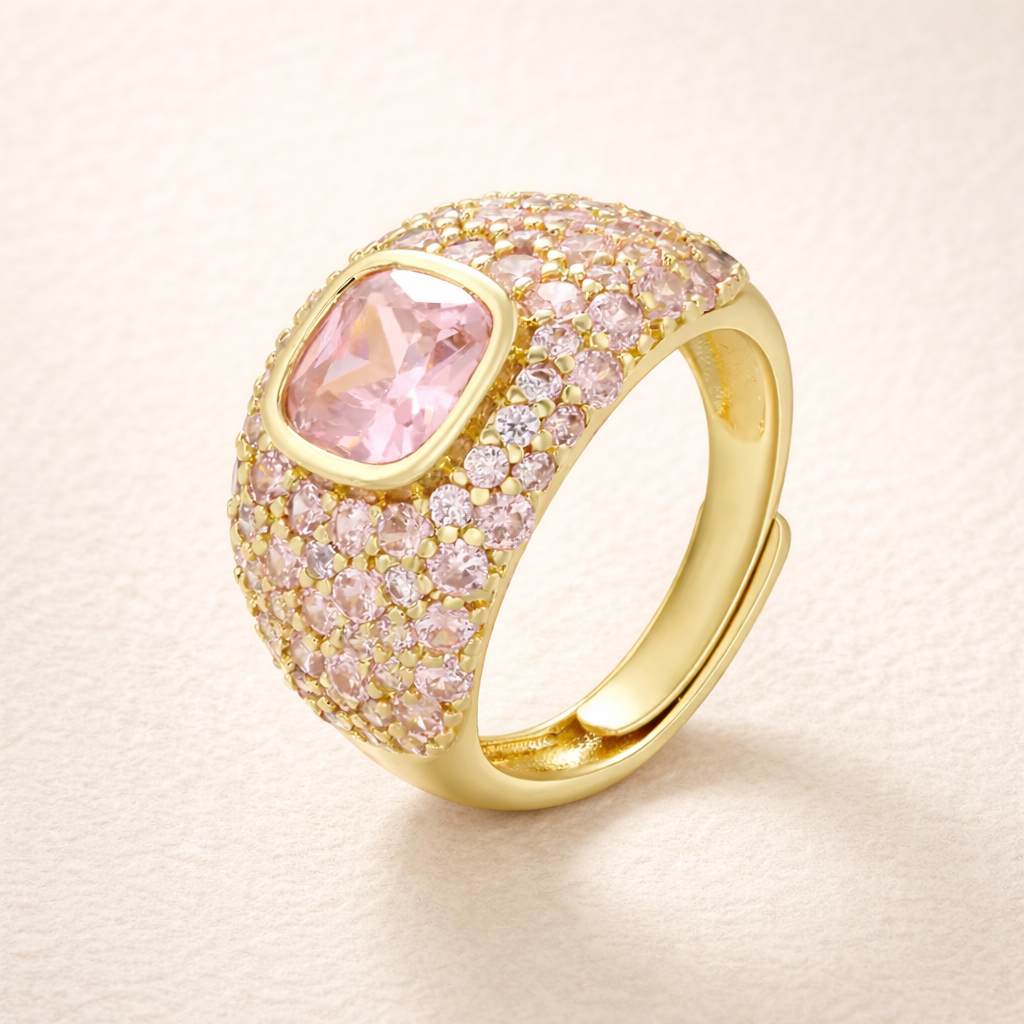 BLUSH pavé ring