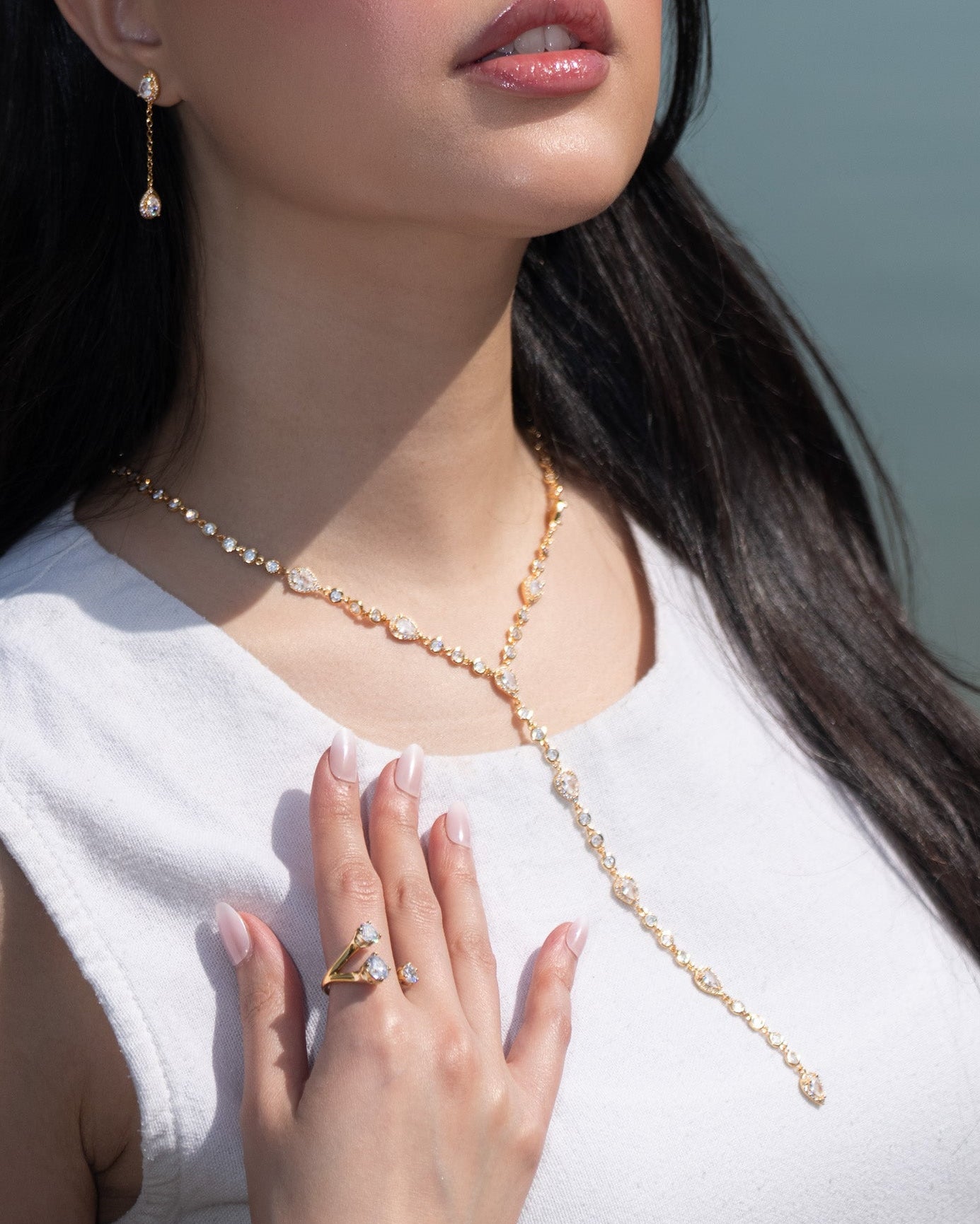 SAHARA lariat necklace