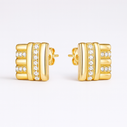 HEX button earrings