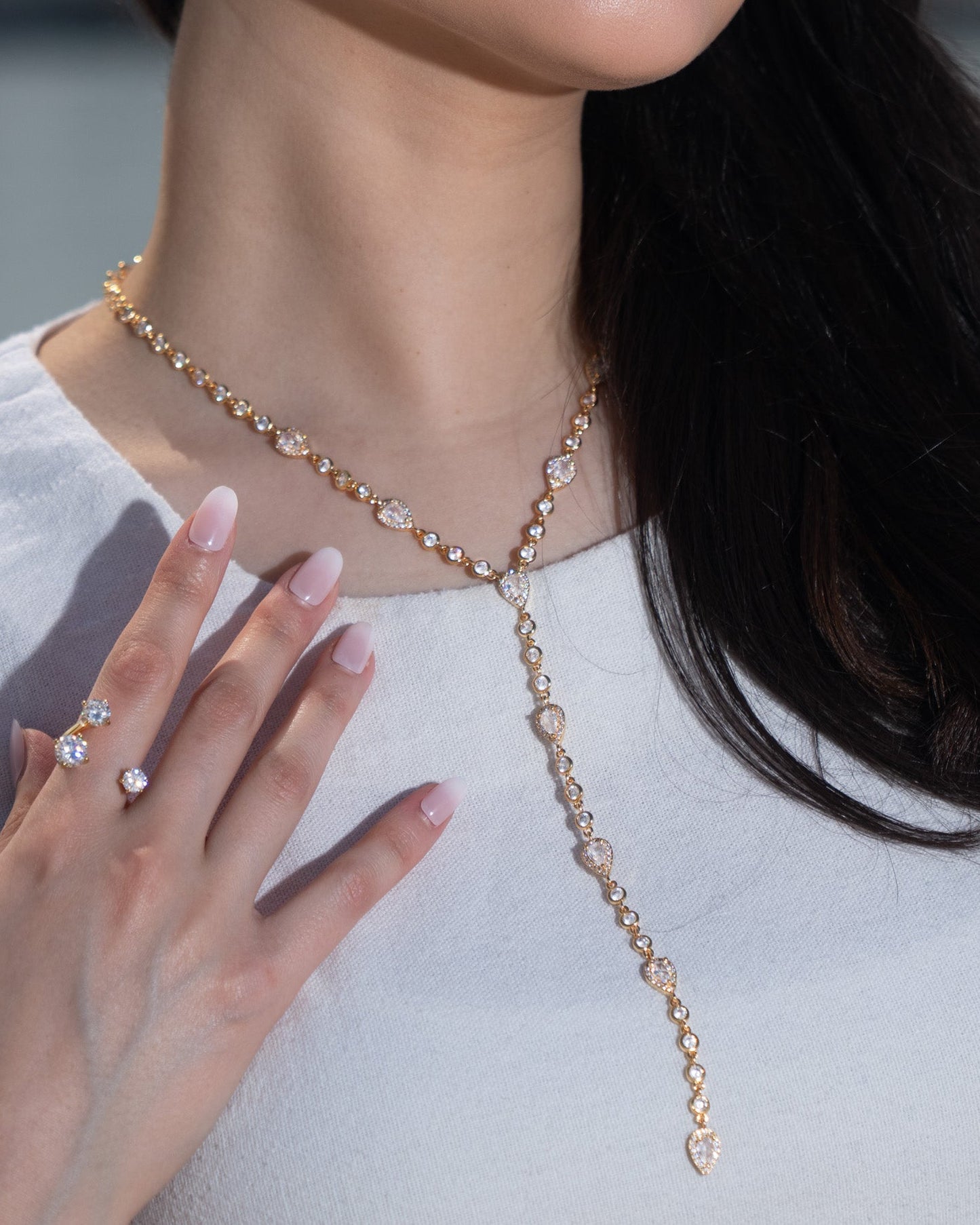 SAHARA lariat necklace