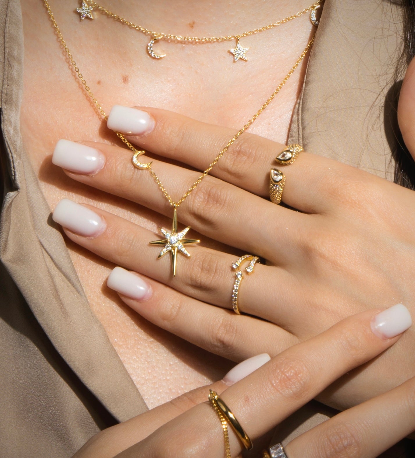 CELESTE star pendant necklace (semi-fine)