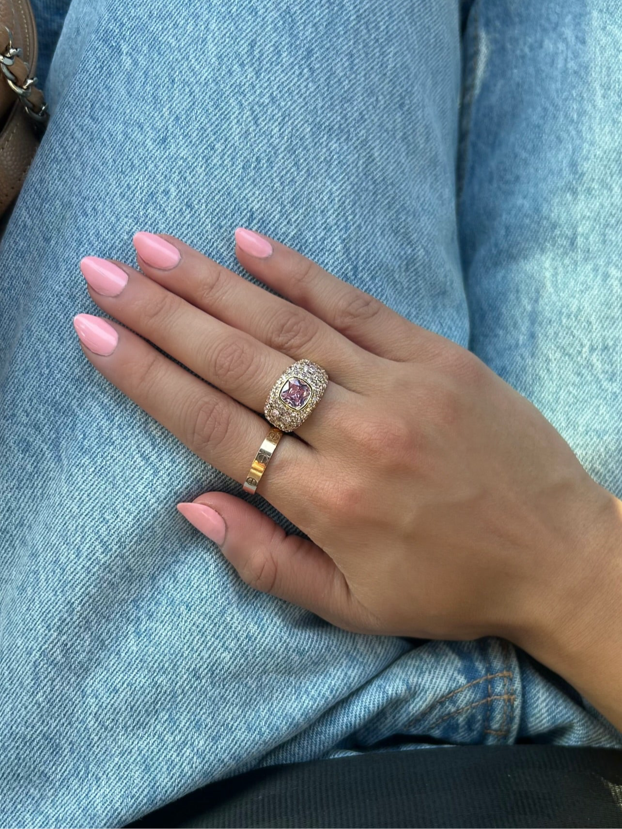 BLUSH pavé ring