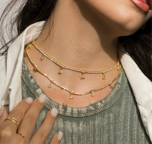 ARRAY tennis necklace