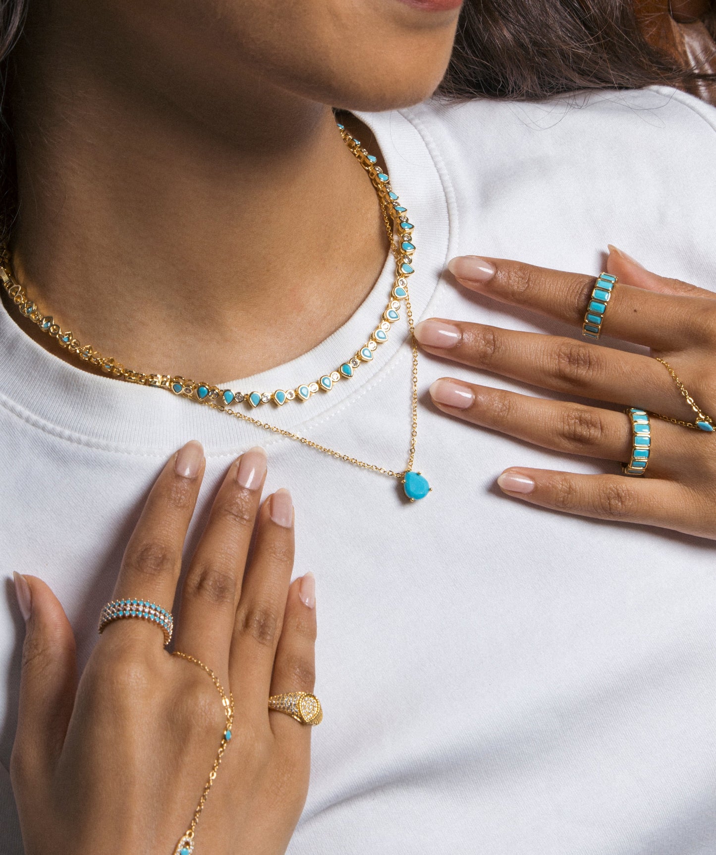 AZUR teardrop necklace