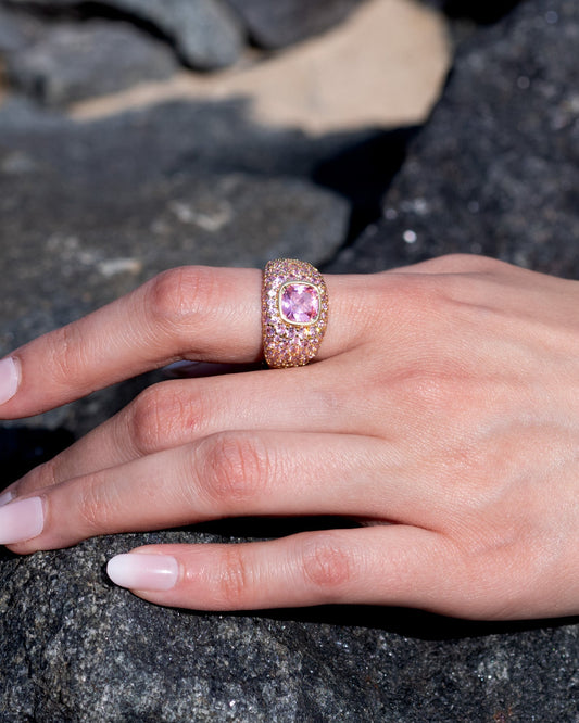 BLUSH pavé ring