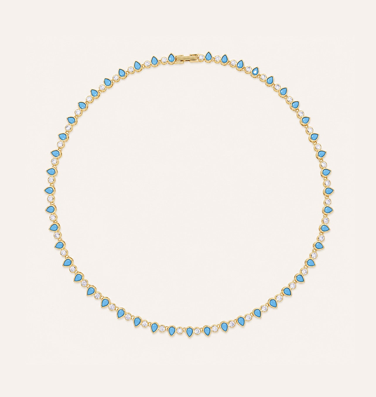AZUR teardrop tennis necklace